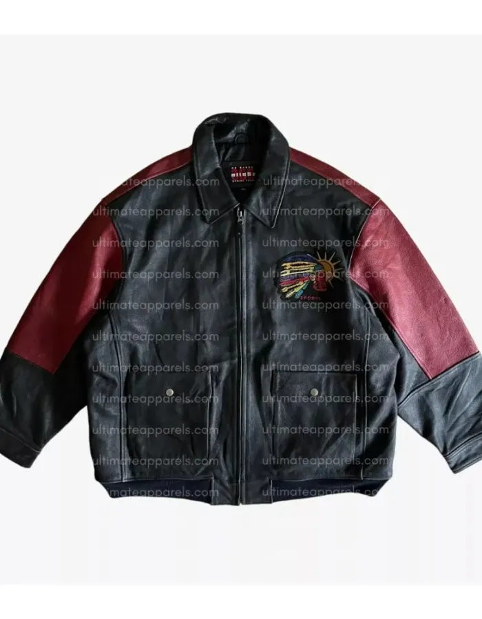 Avirex Retro Vintage 90s Graffiti Varsity Jacket