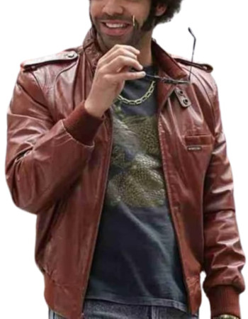 Anchorman 2 The Legend Continues Drake Brown Leather Jacket