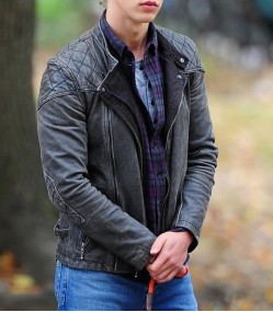 The Carrie Diaries Sebastian Kydd Black Leather Jacket The Carrie Diaries Sebastian Kydd Black Leather Jacket