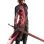 FFVII Genesis Rhapsodos Burgundy Leather Coat