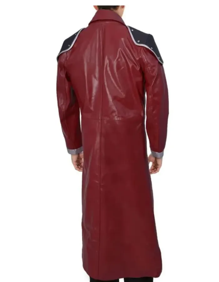 FFVII Genesis Rhapsodos Burgundy Leather Coat FFVII Genesis Rhapsodos Burgundy Leather Coat