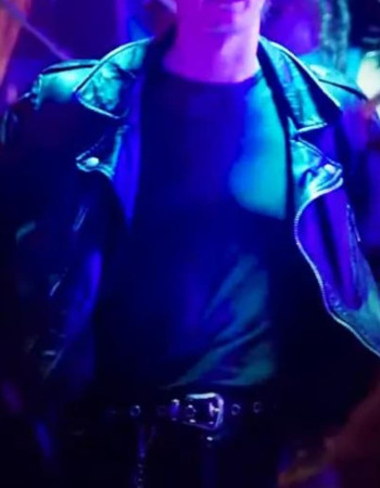 Glitter and Doom Alan Cammish Black Leather Jacket