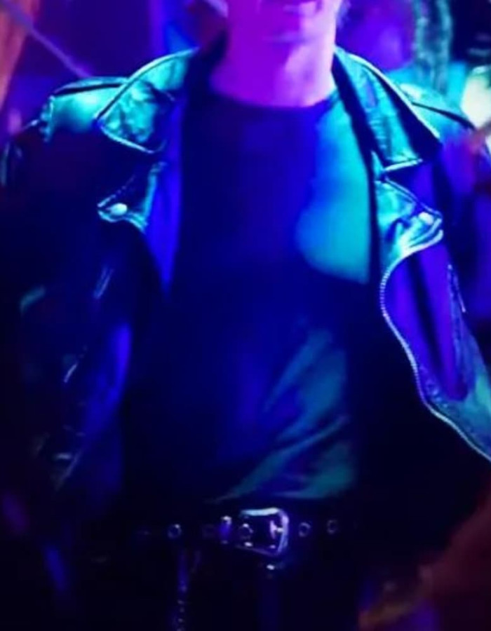 Glitter and Doom Alan Cammish Black Leather Jacket