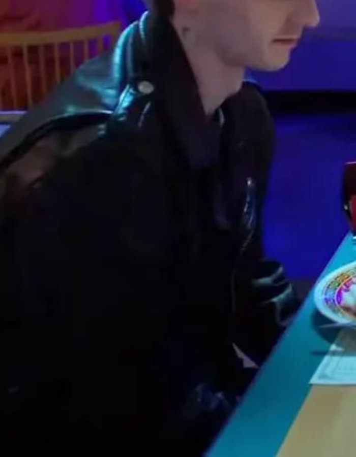 Glitter and Doom Alan Cammish Black Leather Jacket