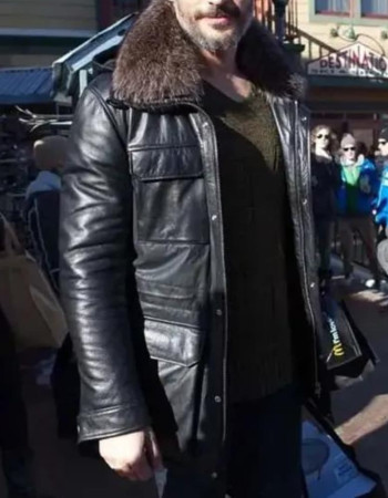 Joe Manganiello Sundance Film Festival Black Leather Jacket