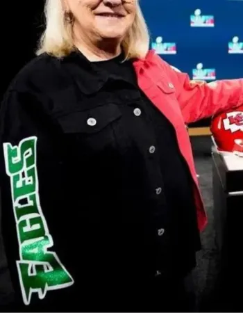 Super Bowl Kelce Mom Donna Denim Jacket