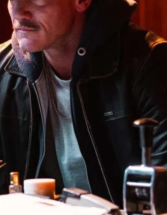 5lbs of Pressure 2024 Luke Evans Brown Leather Jacket 5lbs of Pressure 2024 Luke Evans Brown Leather Jacket