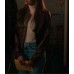 Wild Cards 2024 Max Mitchell Brown Bomber Leather Jacket