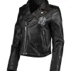 Yankees Biker NY Black Leather Jacket Yankees Biker NY Black Leather Jacket