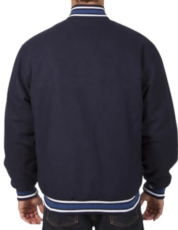 San Diego Padres Navy Blue Varsity Bomber Wool Jacket