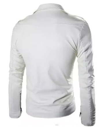 Superfly Juju White Leather Jacket
