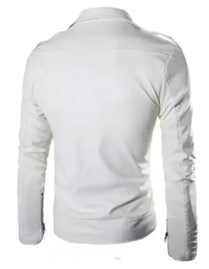 Superfly Juju White Leather Jacket