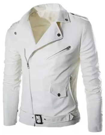 Superfly Juju White Leather Jacket
