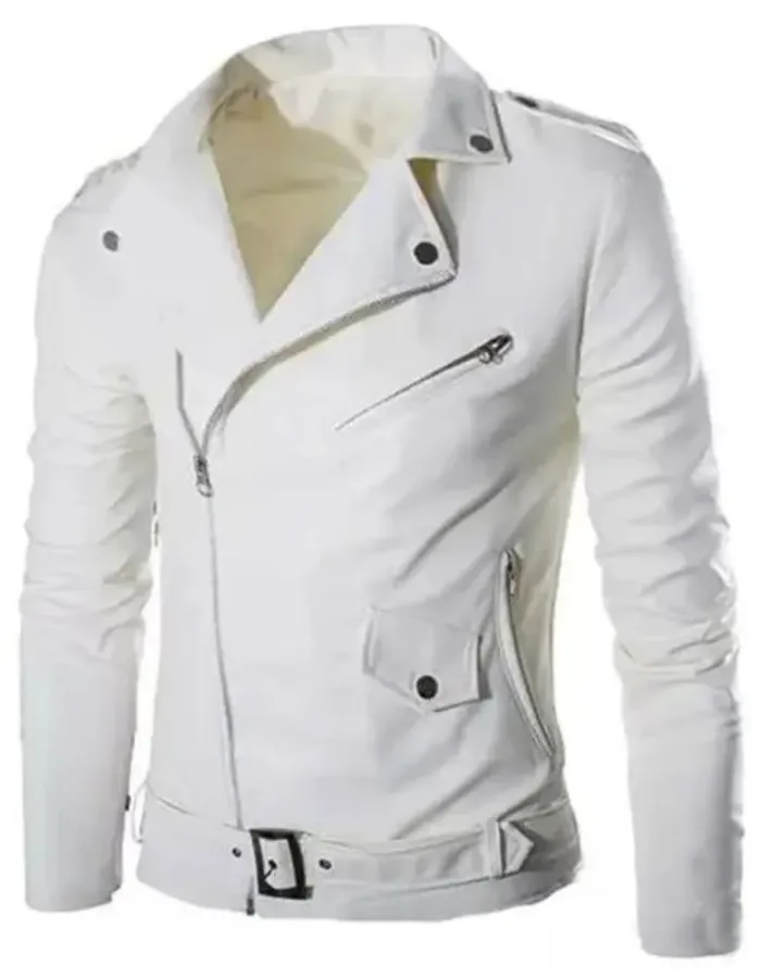 Superfly Juju White Leather Jacket