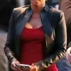 The Union 2024 Roxanne Hall Black Leather Jacket