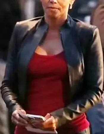 The Union 2024 Roxanne Hall Black Leather Jacket