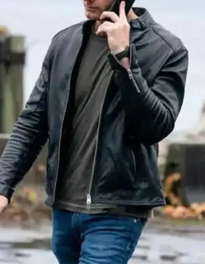 Tracker 2024 (Justin Hartley) Colter Shaw Black Leather Jacket