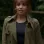 Wild Cards 2024 Vanessa Morgan Green Cotton Trench Coat