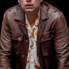 A Different Man 2024 Sebastian Stan (Edward) Brown Leather Jacket A Different Man 2024 Sebastian Stan (Edward) Brown Leather Jacket