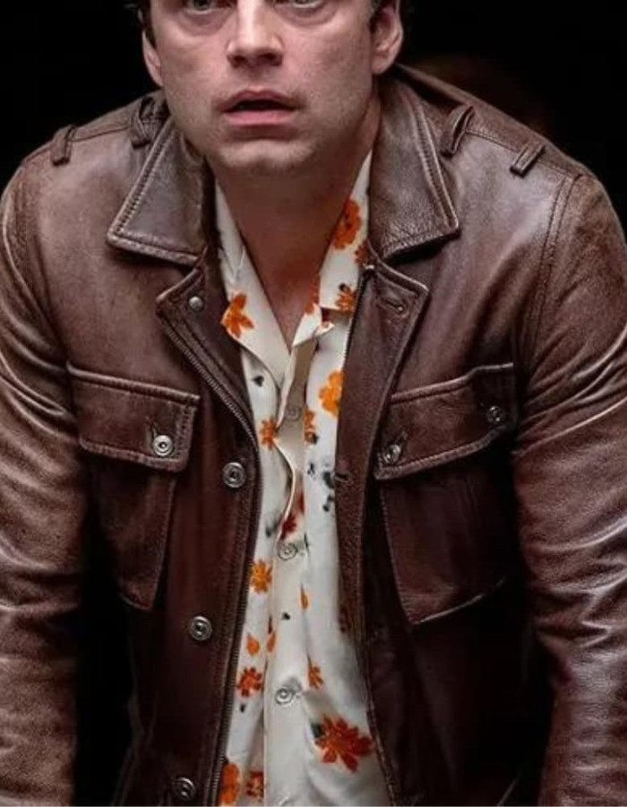 A Different Man 2024 Sebastian Stan (Edward) Brown Leather Jacket A Different Man 2024 Sebastian Stan (Edward) Brown Leather Jacket