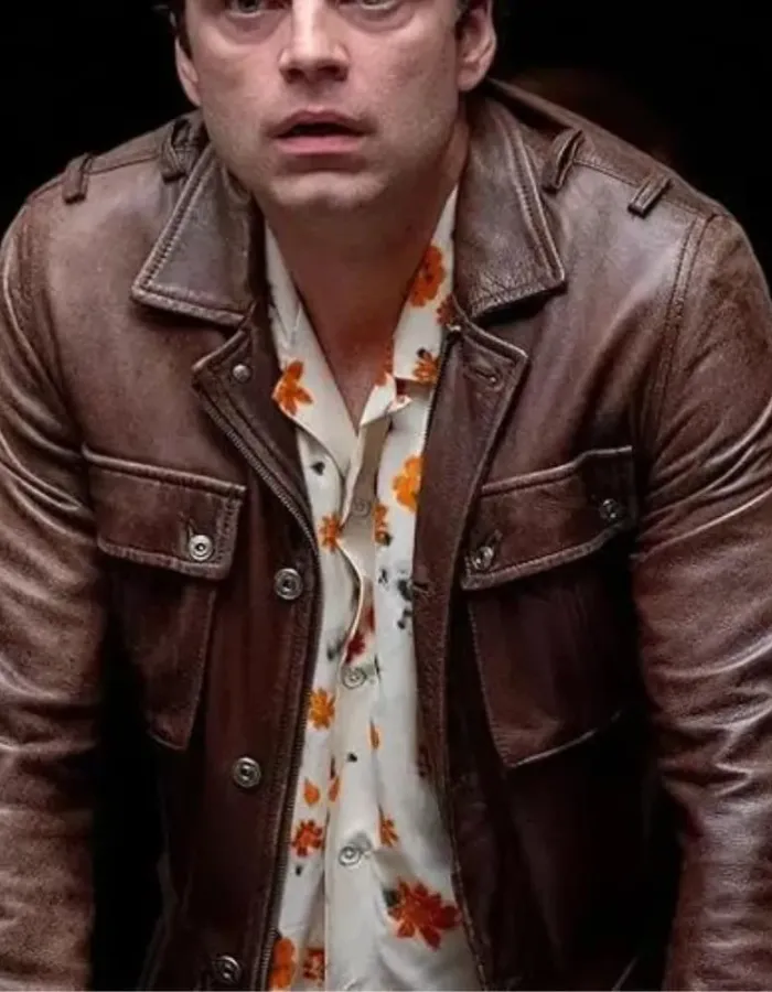 A Different Man 2024 Sebastian Stan (Edward) Brown Leather Jacket A Different Man 2024 Sebastian Stan (Edward) Brown Leather Jacket