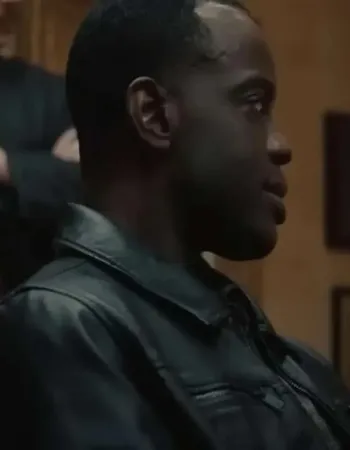 Ato Essandoh Reptile Black Leather Jacket Ato Essandoh Reptile Black Leather Jacket