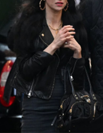 Back To Black 2024 Marisa Abela Black Biker Leather Jacket Back To Black 2024 Marisa Abela Black Biker Leather Jacket