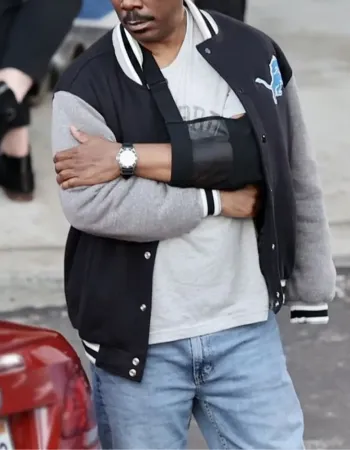Beverly Hills Cop Axel F Eddie Murphy Varsity Jacket
