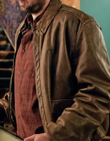 Cat Person 2023 Nicholas Braun Leather Jacket