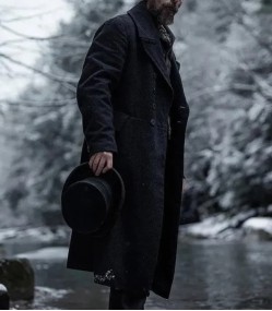 The Pale Blue Eye 2022 Christian Bale Black Coat