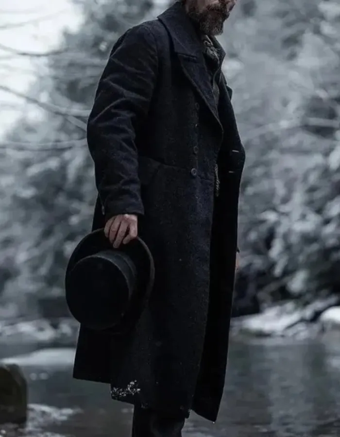 The Pale Blue Eye 2022 Christian Bale Black Coat The Pale Blue Eye 2022 Christian Bale Black Coat