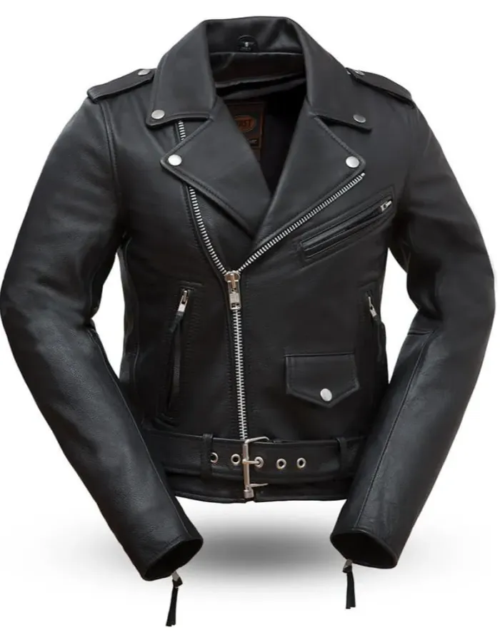 Connecticut Women's Black Asymmetrical Leather Motorcycle Jacket Connecticut Women's Black Asymmetrical Leather Motorcycle Jacket