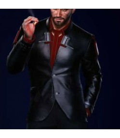 Cyberpunk 2077 Nomad Black Leather Blazer Cyberpunk 2077 Nomad Black Leather Blazer