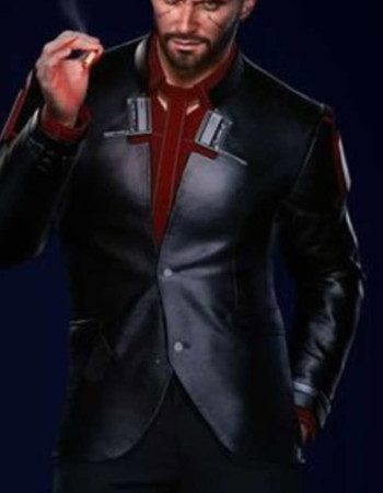 Cyberpunk 2077 Nomad Black Leather Blazer