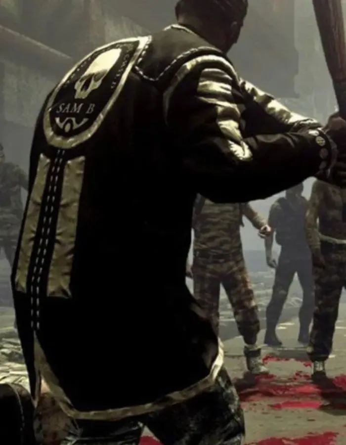 Dead Island 2 Sam B Black Leather Coat Dead Island 2 Sam B Black Leather Coat