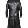 Augusta Guys Double-Breasted Black Leather Coat Augusta Guys Double-Breasted Black Leather Coat