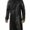 Augusta Guys Double-Breasted Black Leather Coat