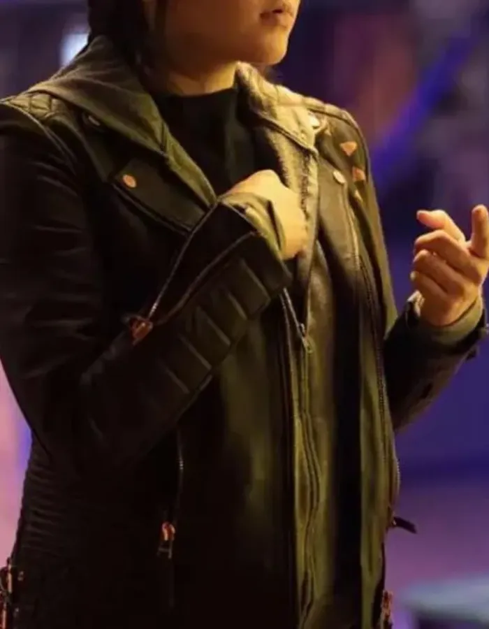 Echo S01 Alaqua Cox Black Leather Jacket Echo S01 Alaqua Cox Black Leather Jacket