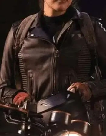 Echo S01 Alaqua Cox Black Leather Jacket