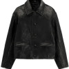 Emily Ratajkowski New York City Black Leather Jacket Emily Ratajkowski New York City Black Leather Jacket