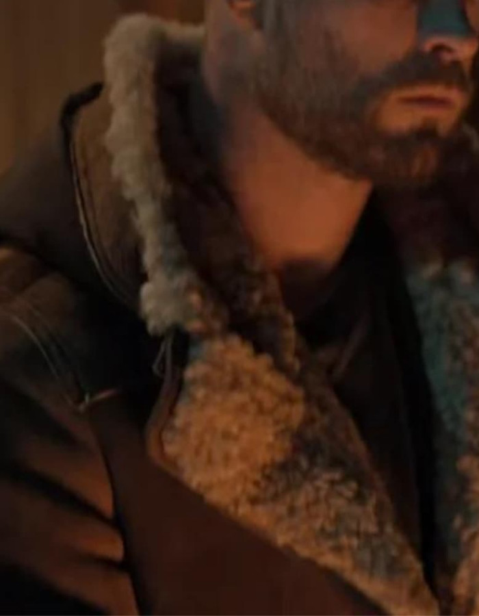 Extraction 2 Chris Hemsworth Brown Suede Leather Jacket
