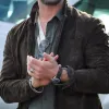 Extraction 2 Chris Hemsworth (Tyler Rake) Brown Suede Leather Jacket