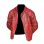EZRA MILLER RED LEATHER JACKET