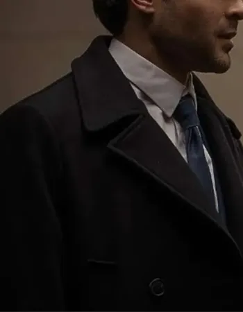 Fair Play 2023 Alden Ehrenreich (Luke) Black Trench Coat
