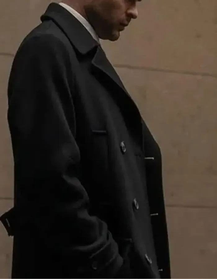 Fair Play 2023 Alden Ehrenreich (Luke) Black Trench Coat