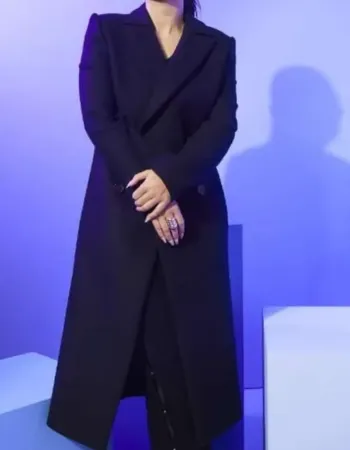 Flora and Son Eve Hewson Black Trench Coat