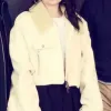 Flora and Son Eve Hewson White Wool Jacket