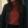 Fool Me Once 2024 Maya Stern Black Leather Jacket