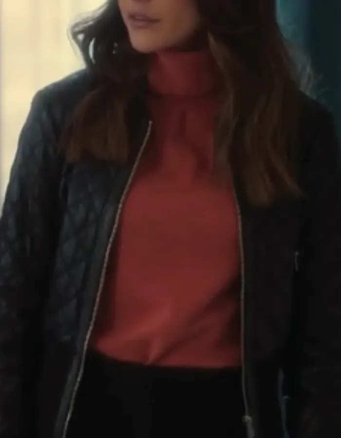 Fool Me Once 2024 Maya Stern Black Leather Jacket