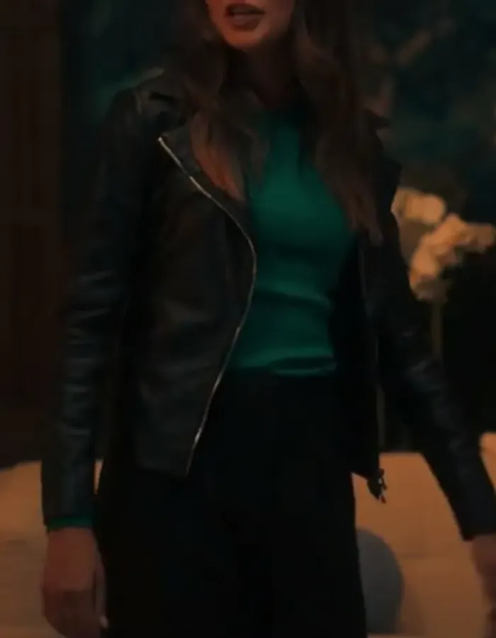 Fool Me Once 2024 Michelle Keegan Black Biker Leather Jacket Fool Me Once 2024 Michelle Keegan Black Biker Leather Jacket